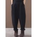 black women casual cotton thick pants plus size warm false pockets harm pants