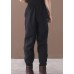 Modern black pants stylish thick elastic waist Sewing casual trousers