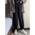 black loose women pants winter new high waist beam pants